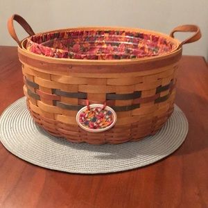Longaberger large round fall basket